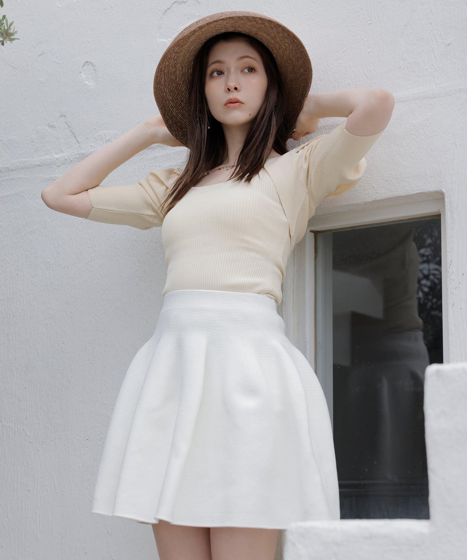 eimy istoire EIMY ISTOIRE eimy chain puff sleeve cardigan and tank