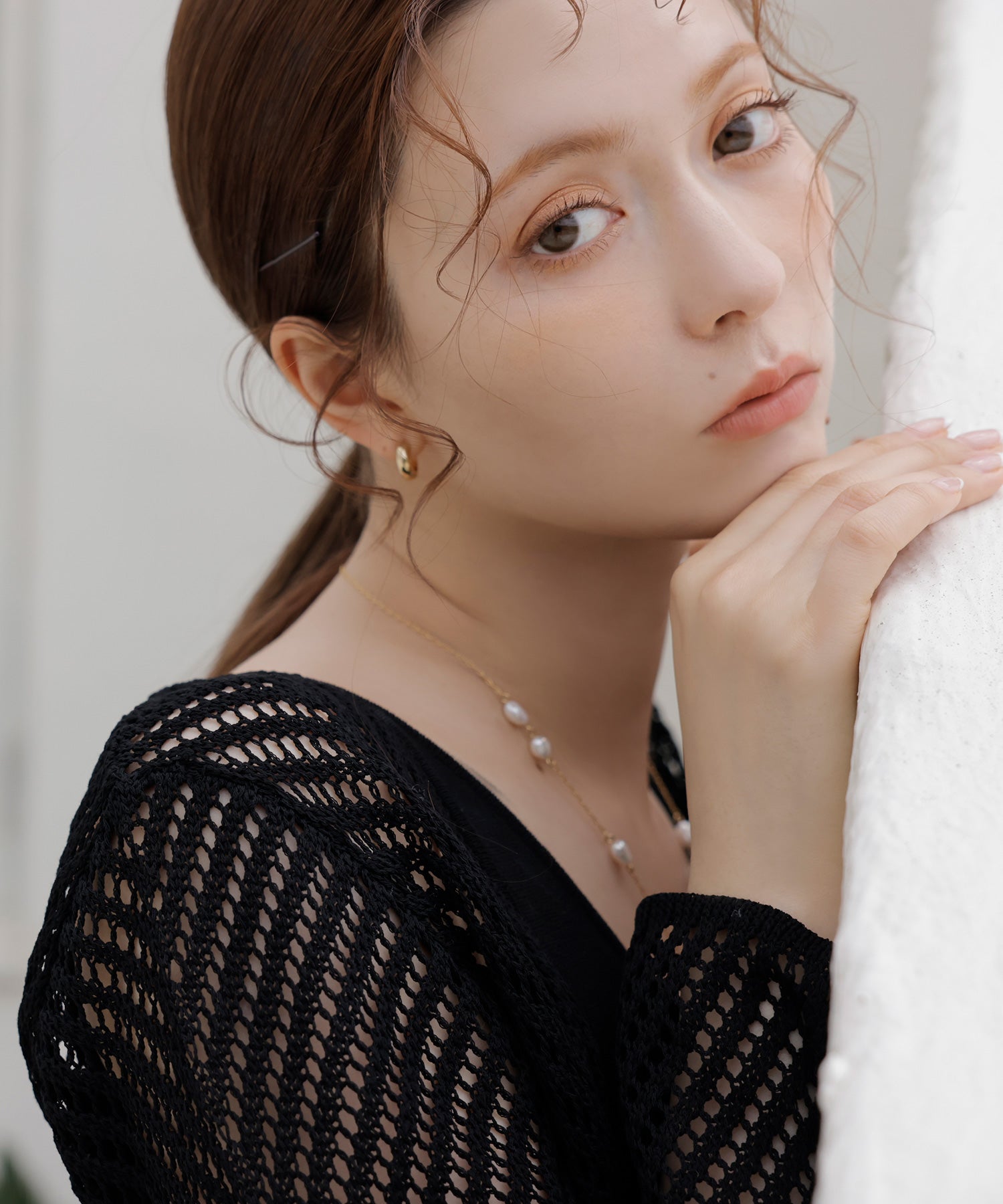 eimy istoire eimy istoire 鉤針開衫套裝無袖連衣裙