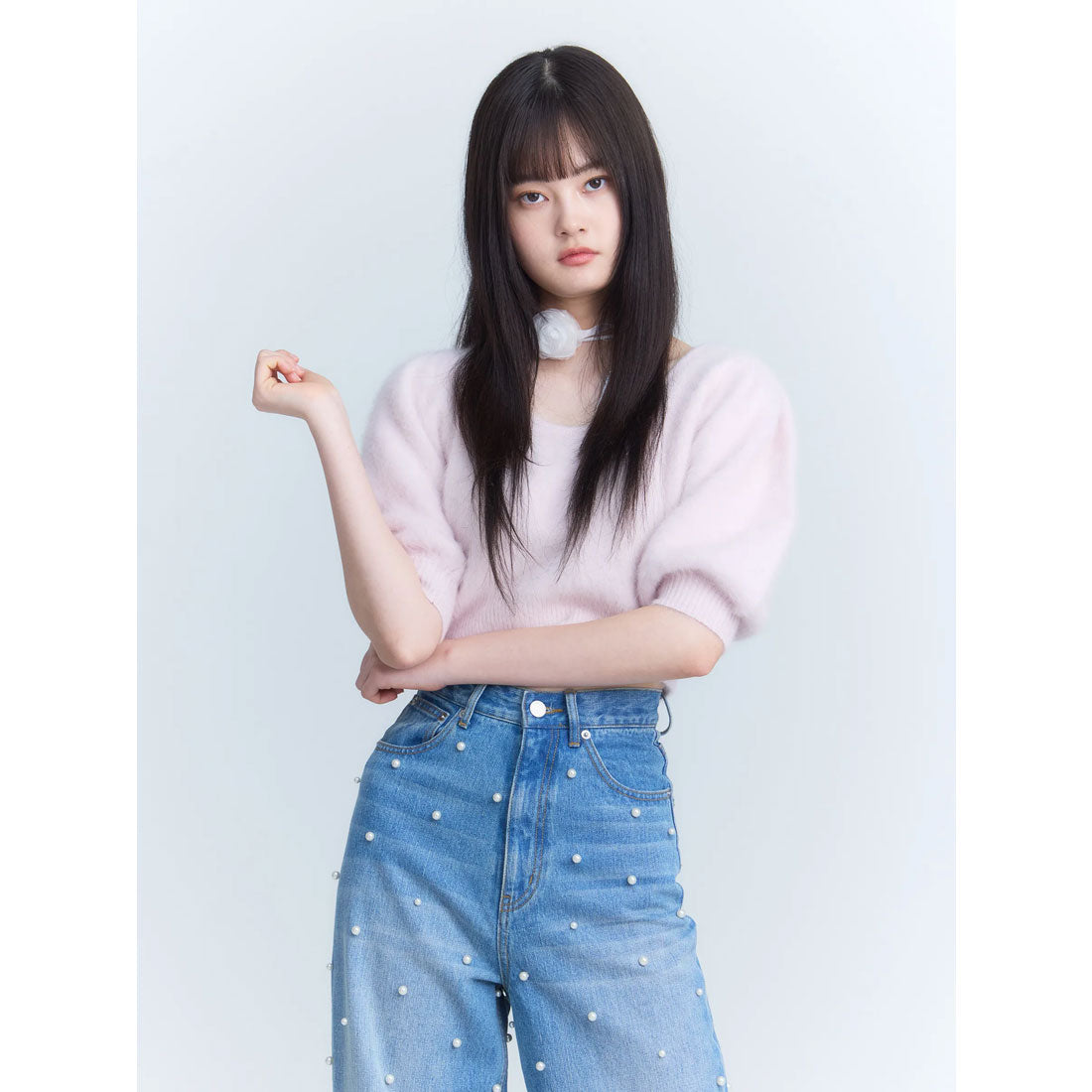 エイミーイストワール eimy istoire FOXニット半袖プル