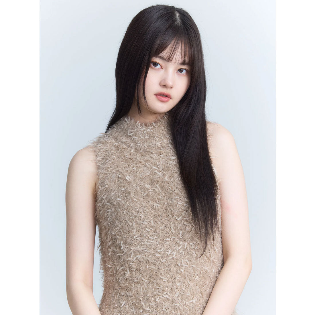 エイミーイストワール eimy istoire リボンファンシーヤーンニットワンピース