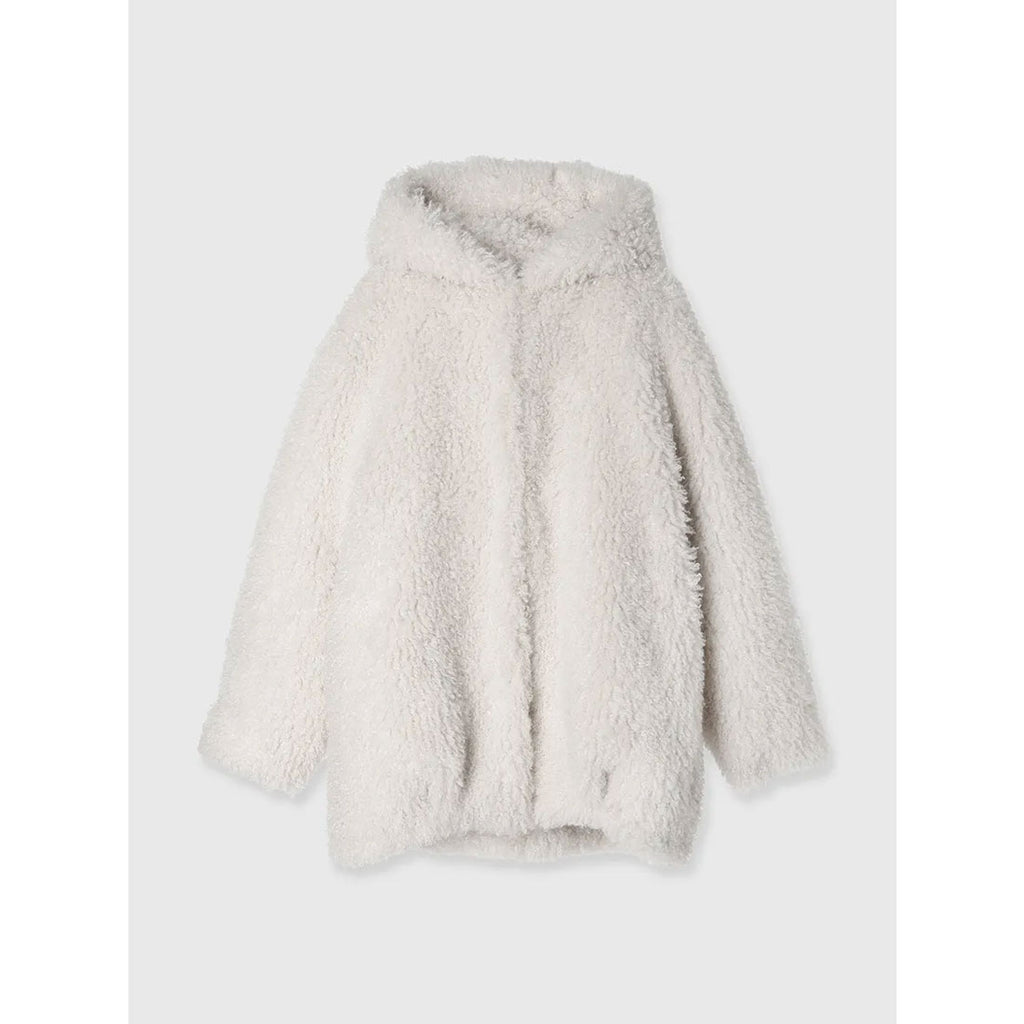 eimy istoire French poodle fur hooded jacket