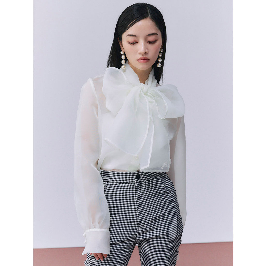 エイミーイストワール eimy istoire ボウタイシアーブラウス （WHITE） WHITE