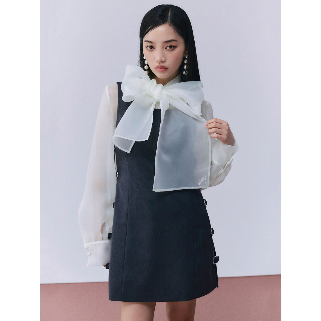 エイミーイストワール eimy istoire ボウタイシアーブラウス （WHITE） WHITE