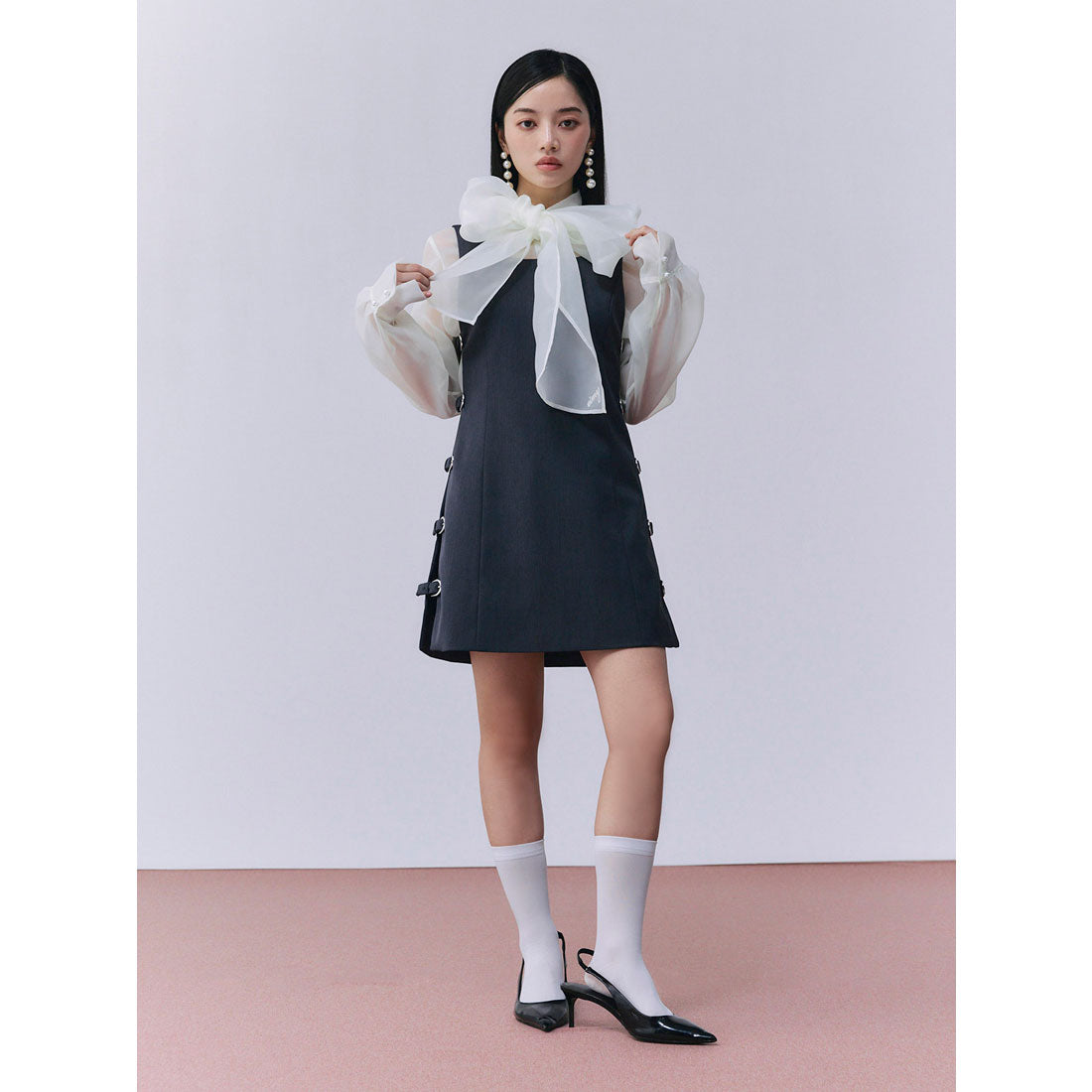 エイミーイストワール eimy istoire ボウタイシアーブラウス （WHITE） WHITE
