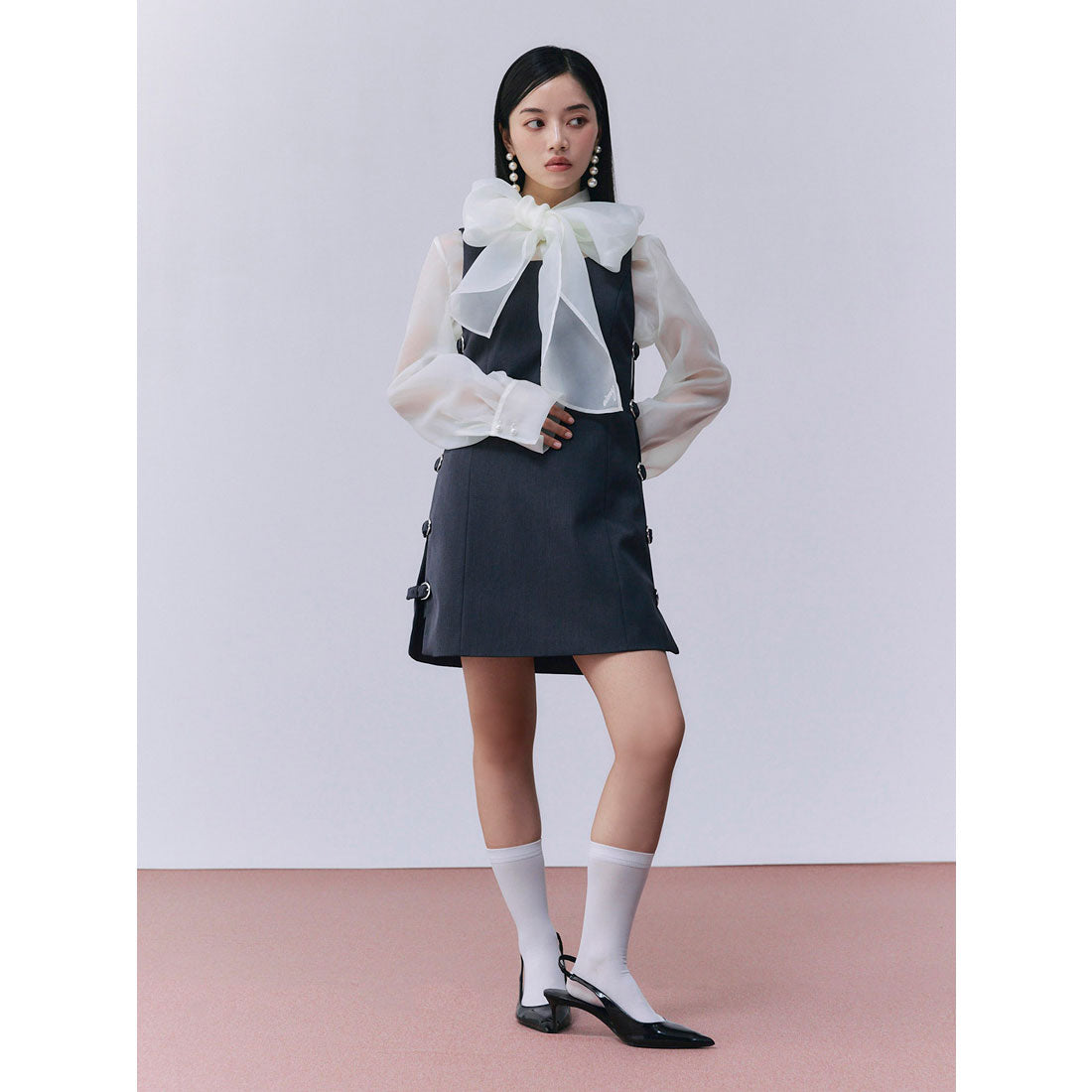 エイミーイストワール eimy istoire ボウタイシアーブラウス （WHITE） WHITE