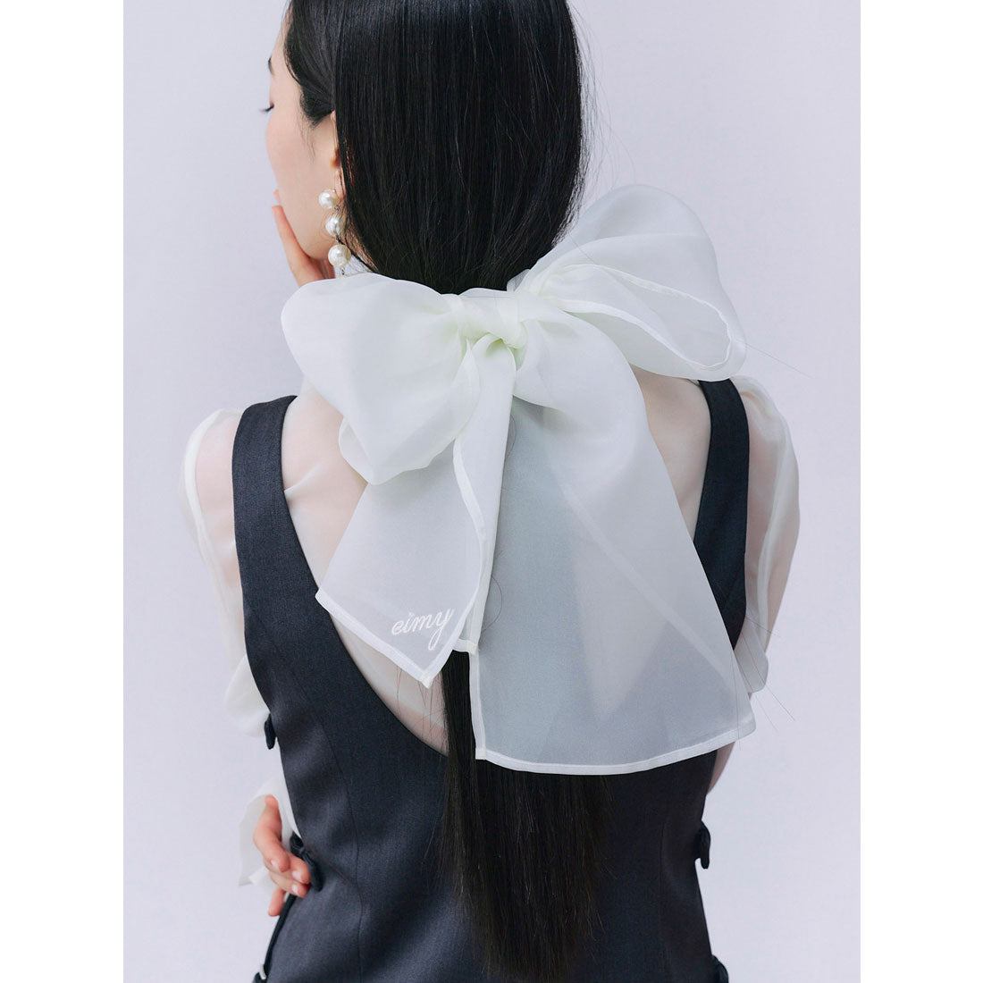 エイミーイストワール eimy istoire ボウタイシアーブラウス （WHITE） WHITE