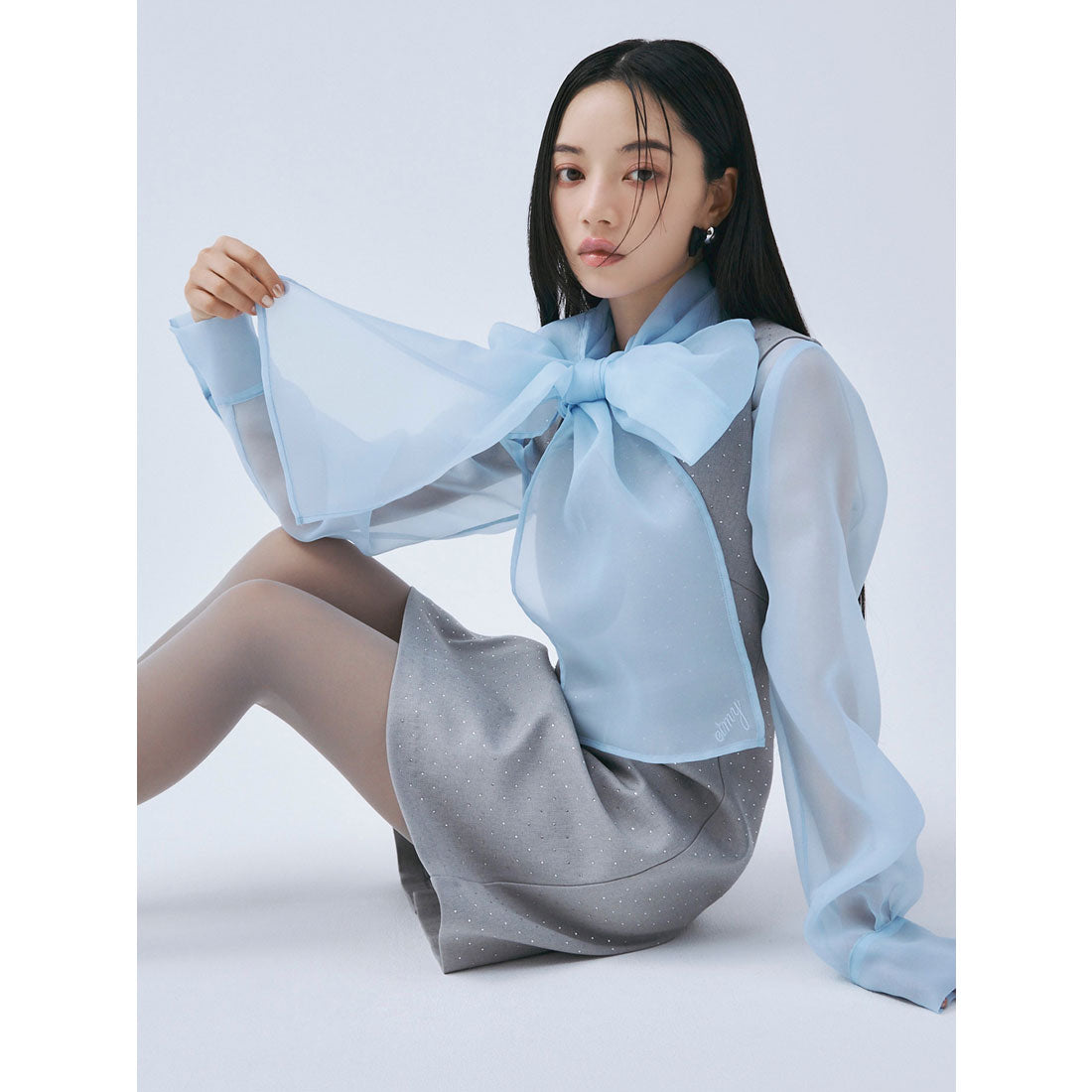 エイミーイストワール eimy istoire ボウタイシアーブラウス （WHITE） WHITE