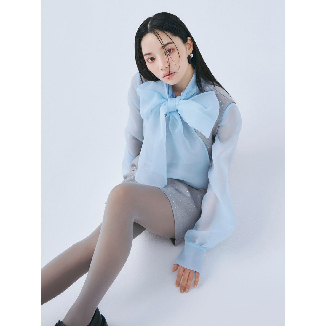エイミーイストワール eimy istoire ボウタイシアーブラウス （WHITE） WHITE
