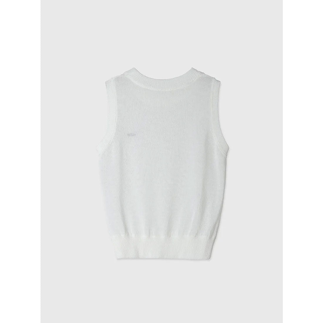 eimy istoire eimy istoire sheer no-sleeve Eimy logo knit