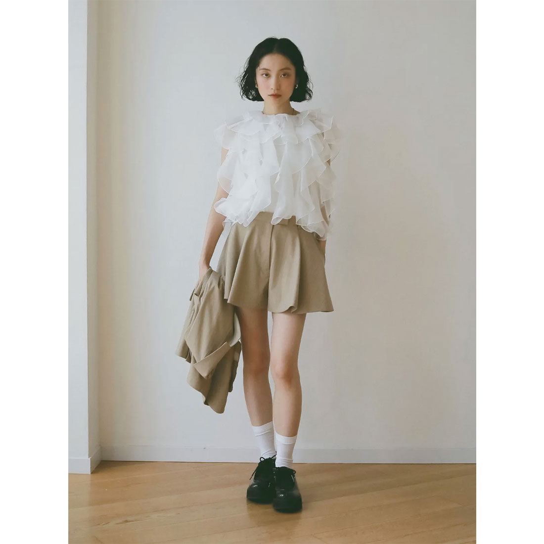エイミーイストワール eimy istoire タックバルーンジレ （GREY） GREY