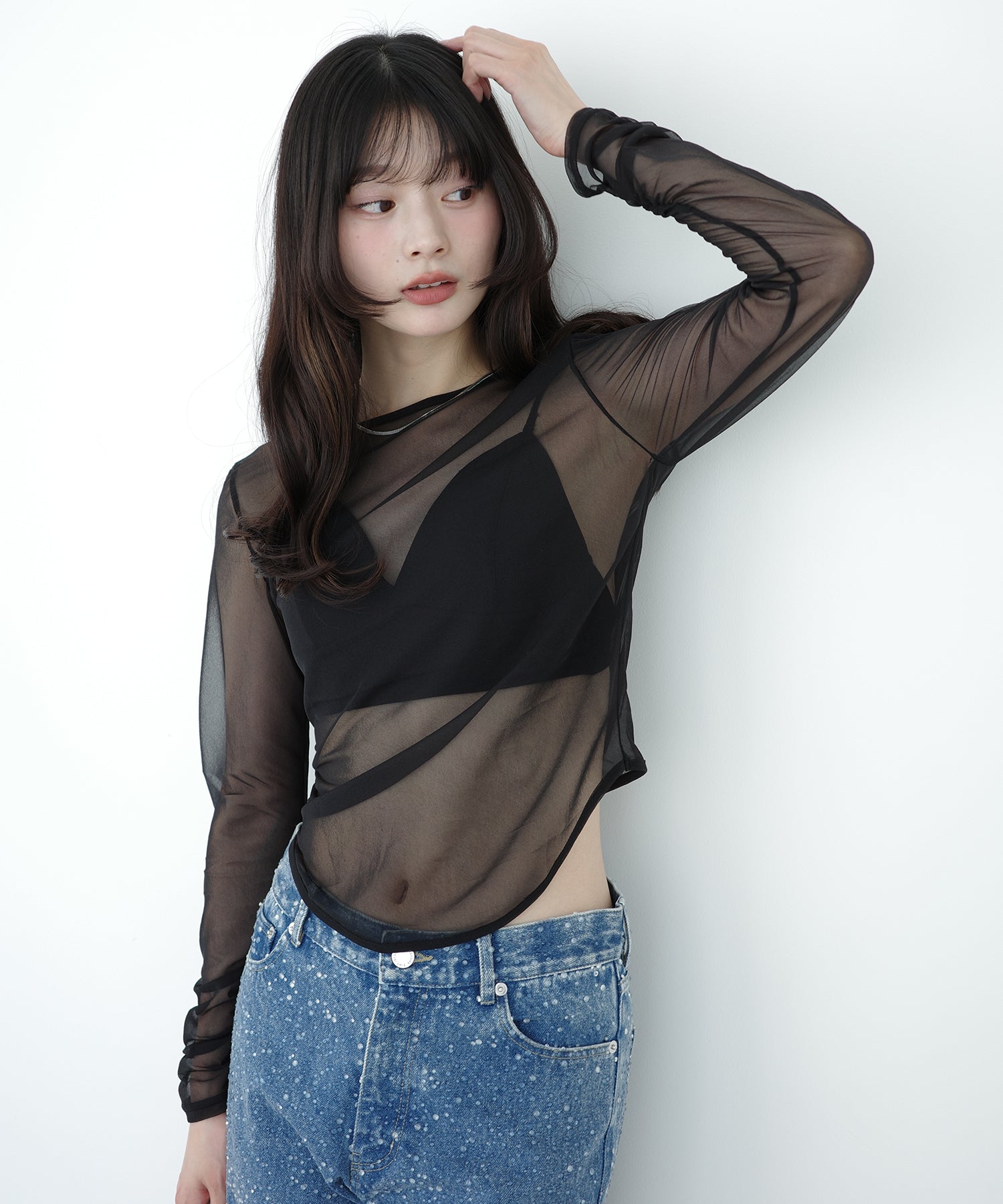 エイミーイストワール eimy istoire シアートップス （BLACK） BLACK