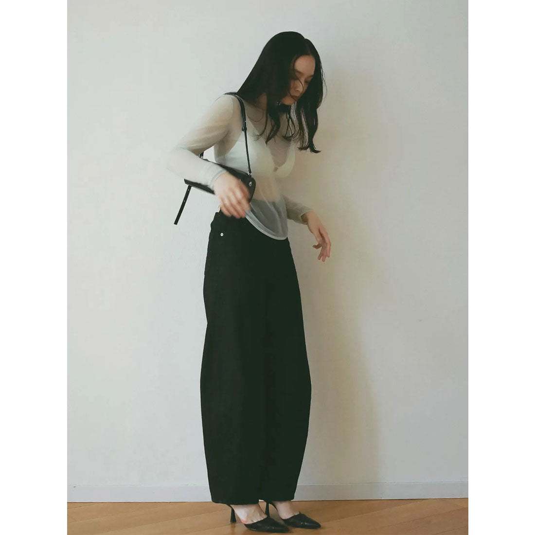 エイミーイストワール eimy istoire シアートップス （BLACK） BLACK