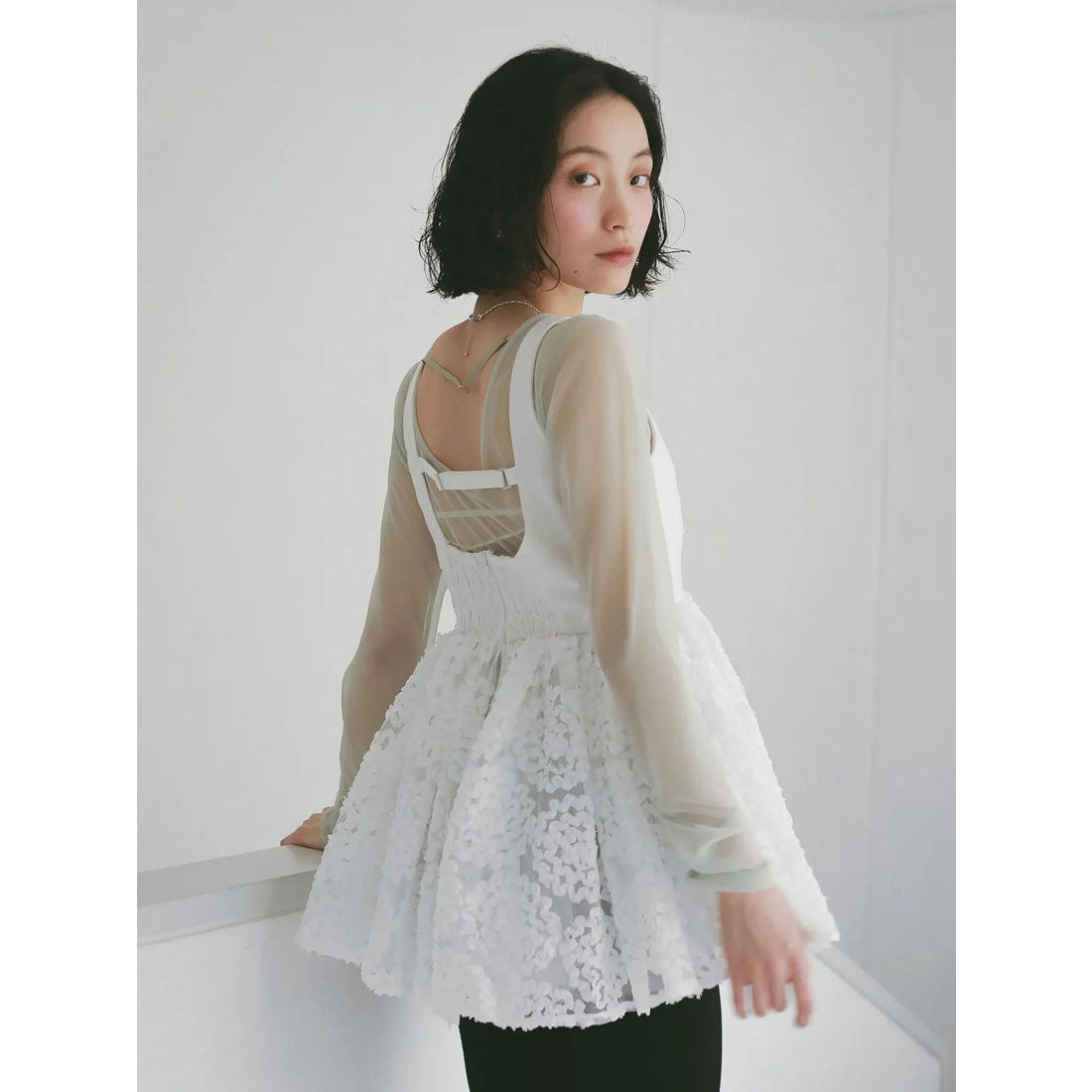 エイミーイストワール eimy istoire シアートップス （BLACK） BLACK