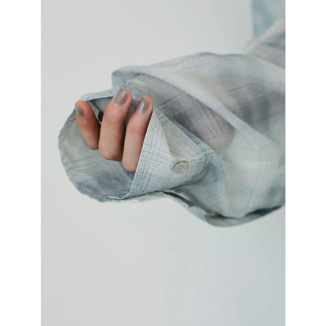 エイミーイストワール EIMY ISTOIRE シアーチェック2WAYシャツ （IVORY） IVORY