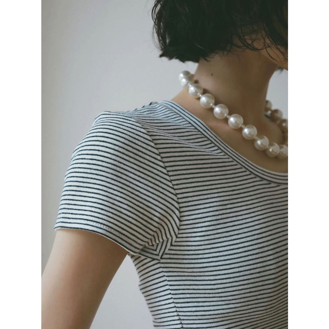 エイミーイストワール eimy istoire ボーダーリブTシャツ （PINK） PINK