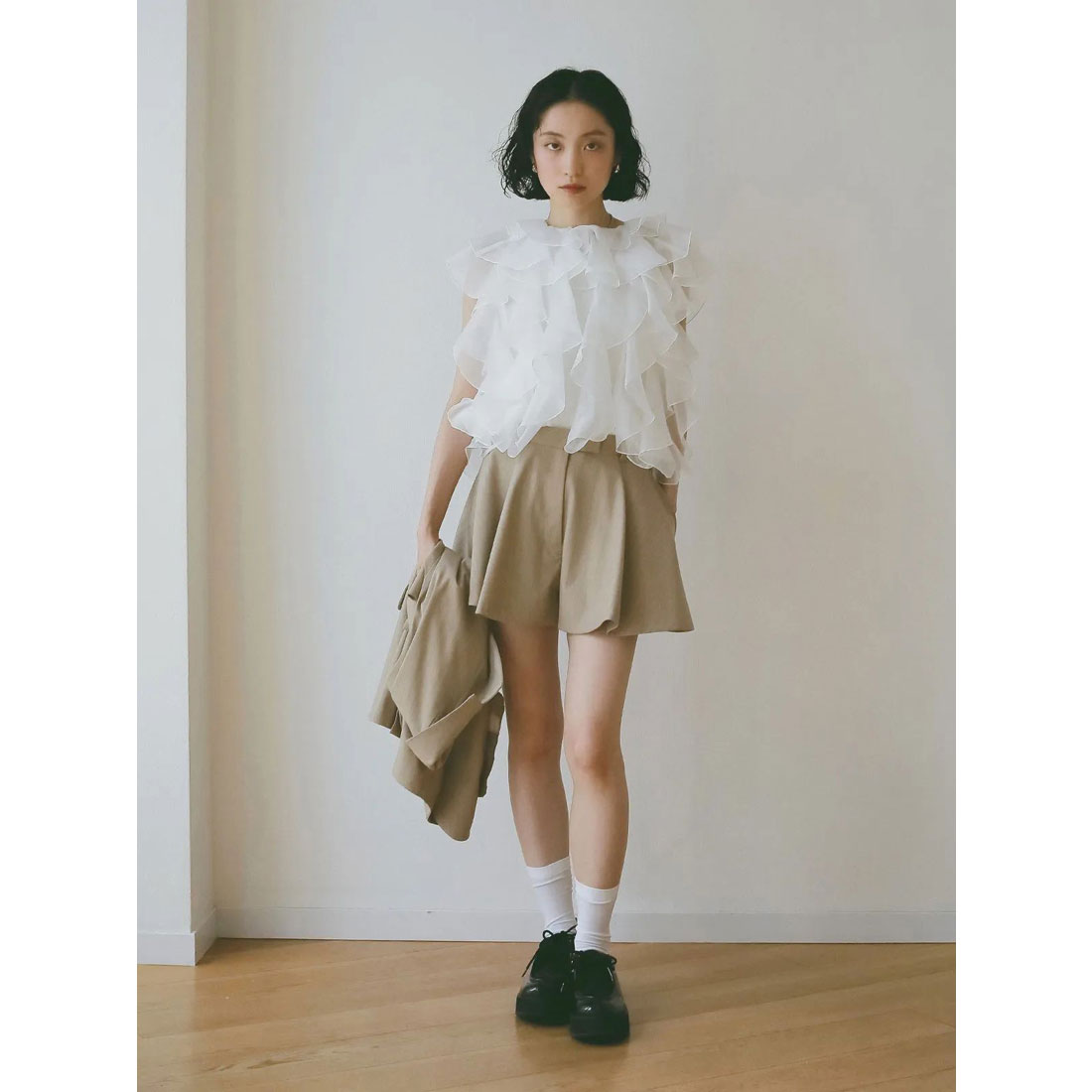 エイミーイストワール eimy istoire ボリュームブラウス （BLACK） BLACK