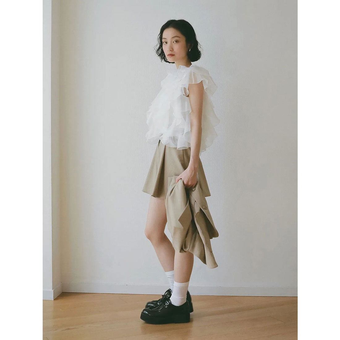 エイミーイストワール eimy istoire ボリュームブラウス （BLACK） BLACK