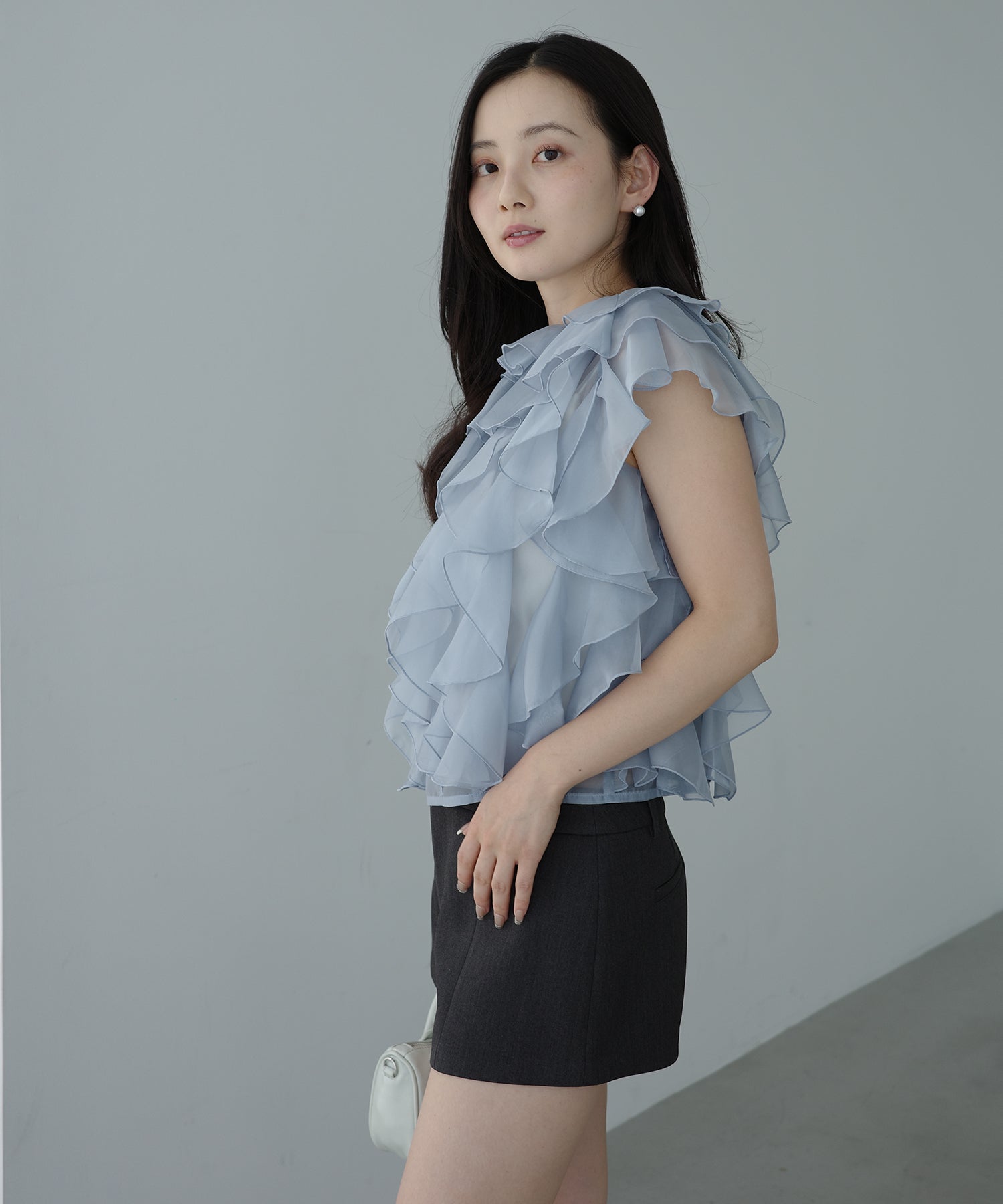 エイミーイストワール eimy istoire ボリュームブラウス （BLACK） BLACK