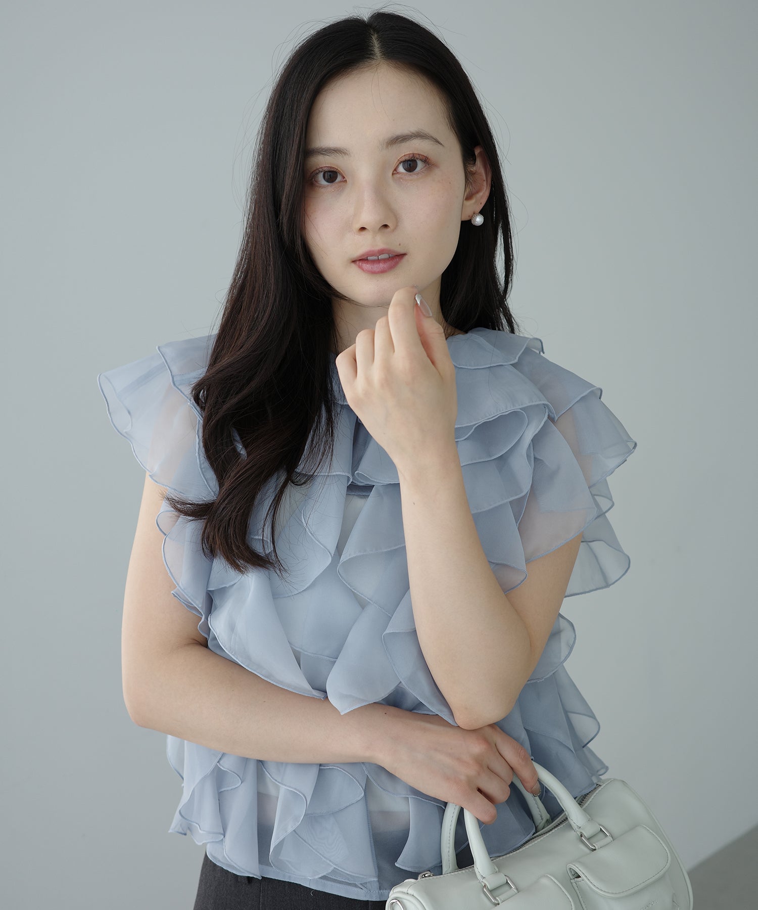 エイミーイストワール eimy istoire ボリュームブラウス （BLACK） BLACK