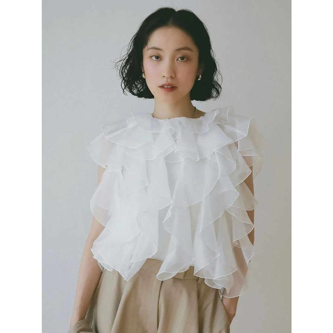 エイミーイストワール eimy istoire ボリュームブラウス （WHITE） WHITE
