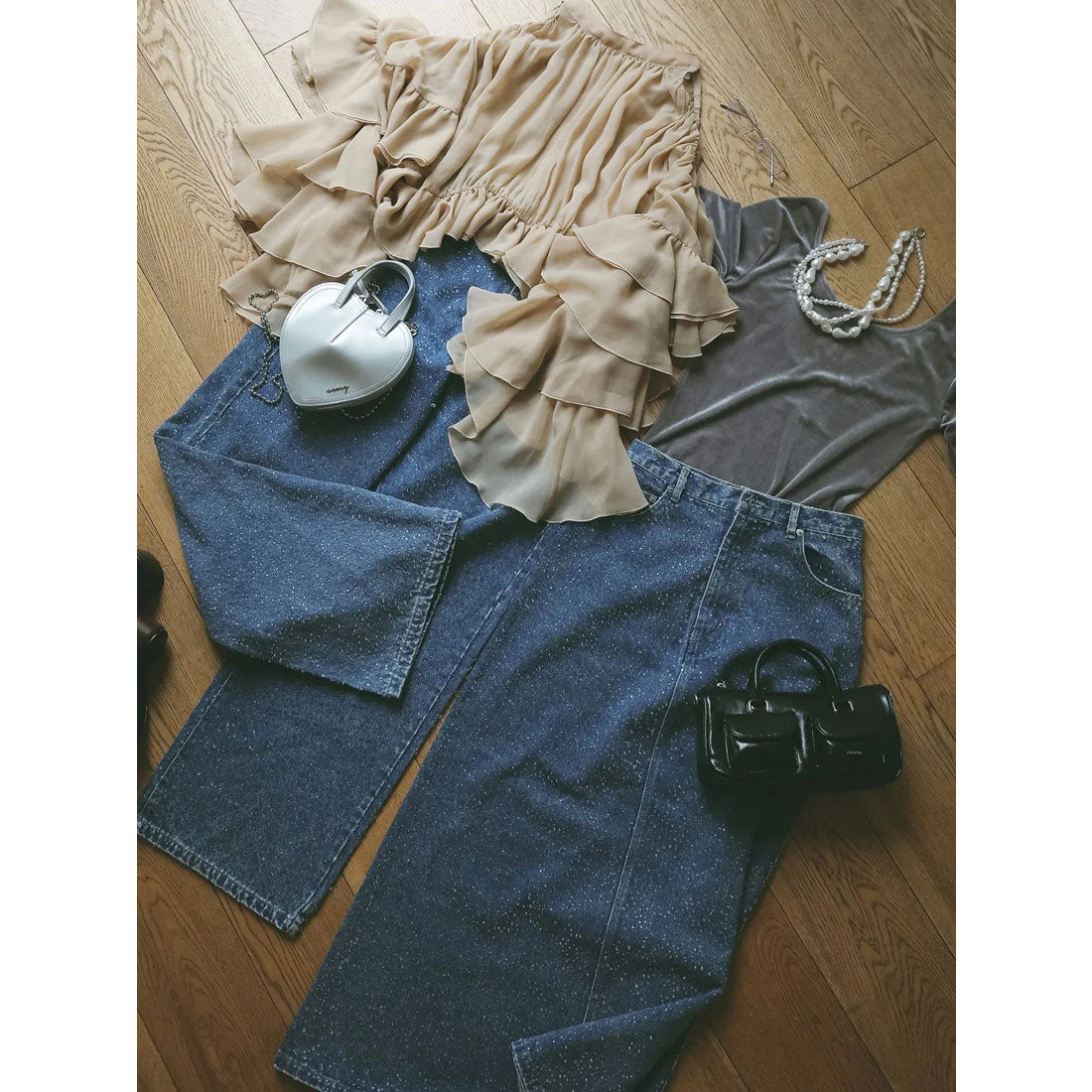 エイミーイストワール EIMY ISTOIRE コンパクトベロアトップス （GREY） GREY