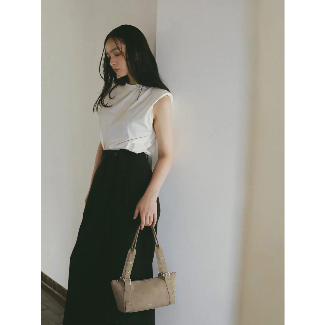 エイミーイストワール eimy istoire ウエストタックノースリトップス （BLACK） BLACK