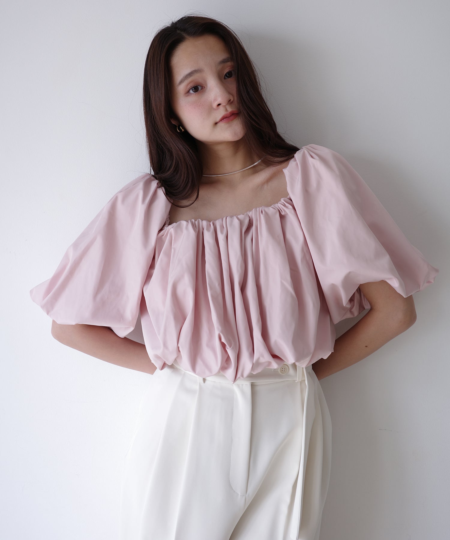 エイミーイストワール EIMY ISTOIRE タフタオフショルブラウス （BLACK） BLACK