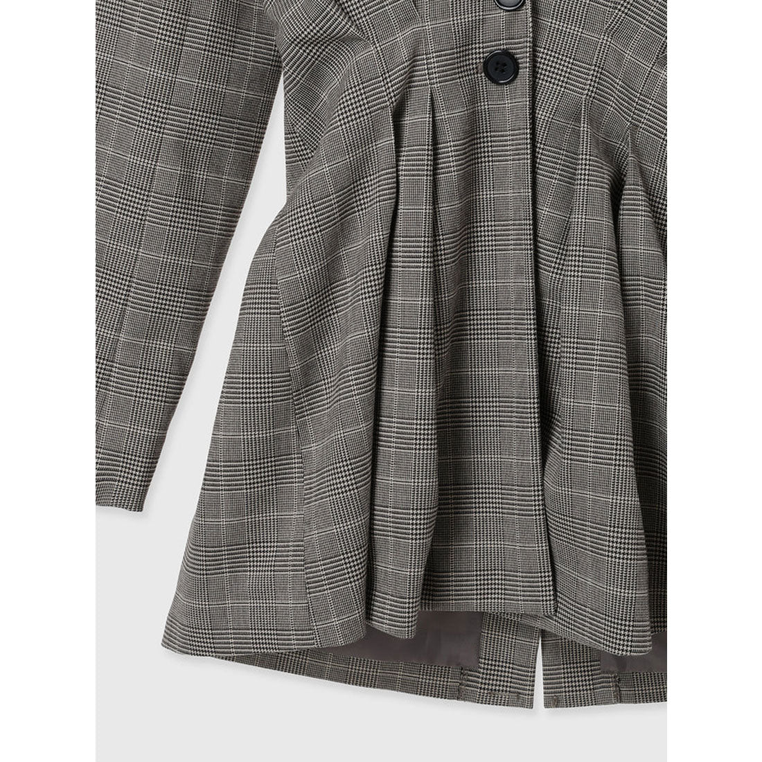 エイミーイストワール EIMY ISTOIRE ウエストタックグレンチェックジャケット （CHECK） CHECK