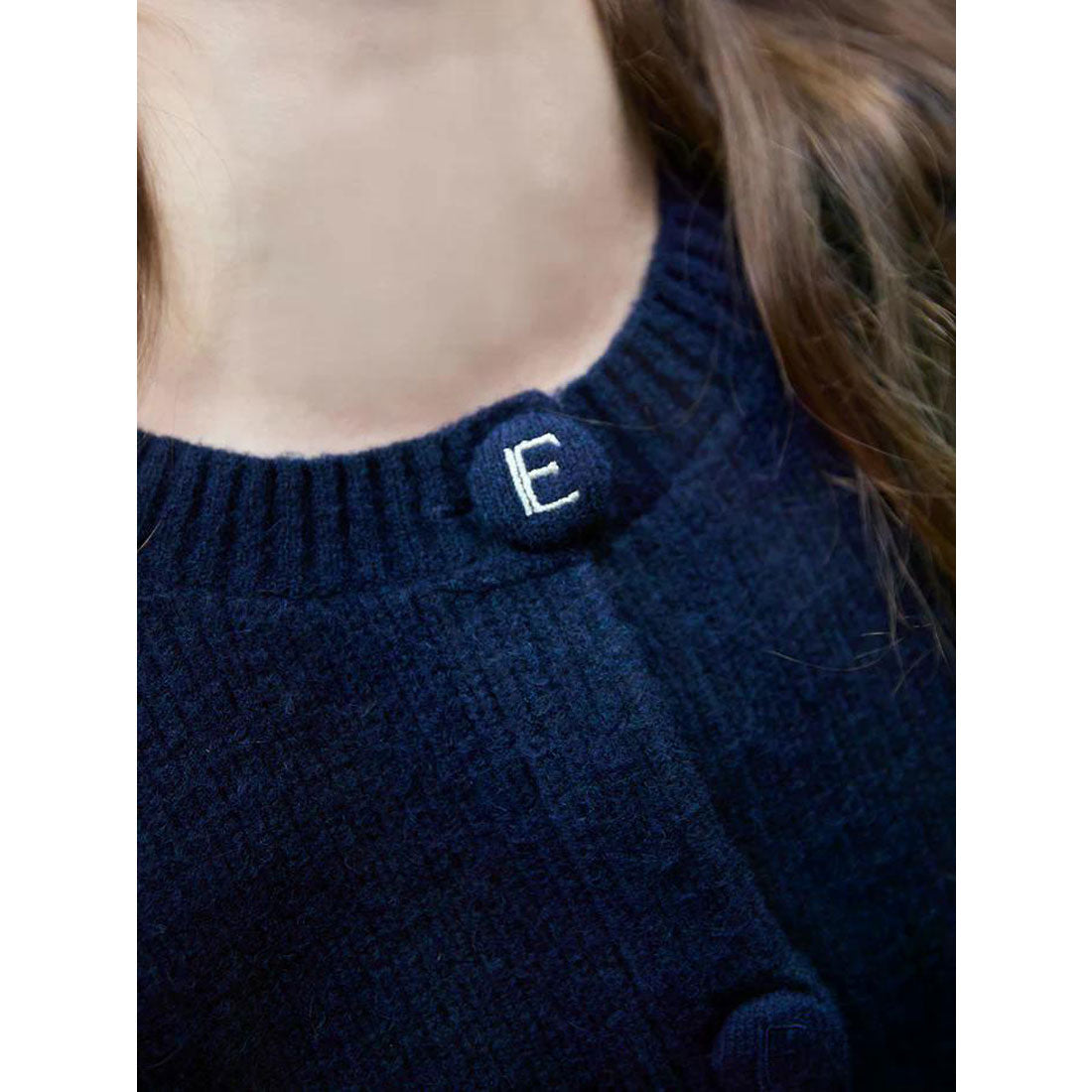 エイミーイストワール EIMY ISTOIRE ロゴボタンニットセットワンピース （NAVY） NAVY