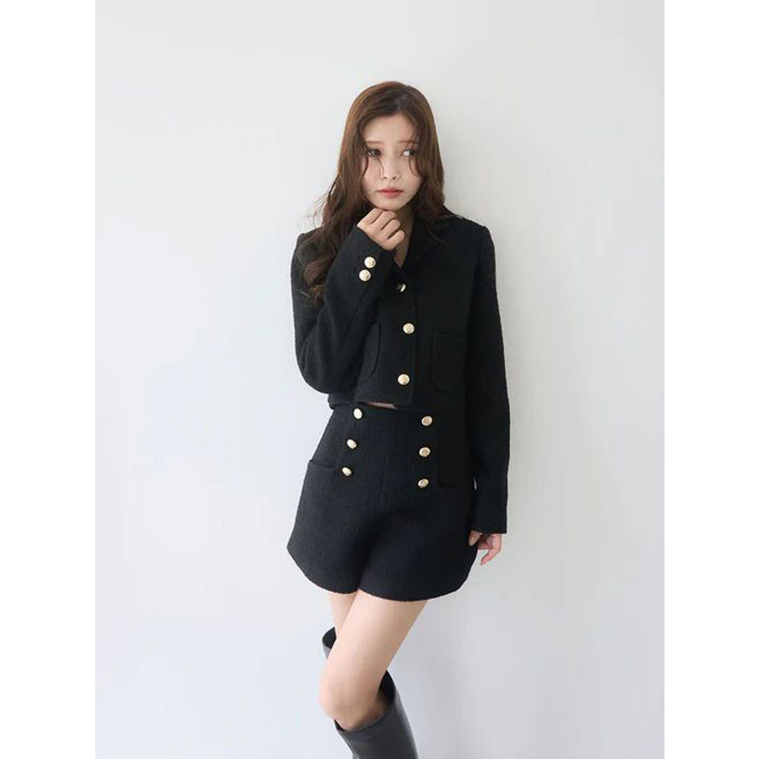 エイミーイストワール EIMY ISTOIRE クラシックツイードジャケット （OFF WHITE） OFF WHITE