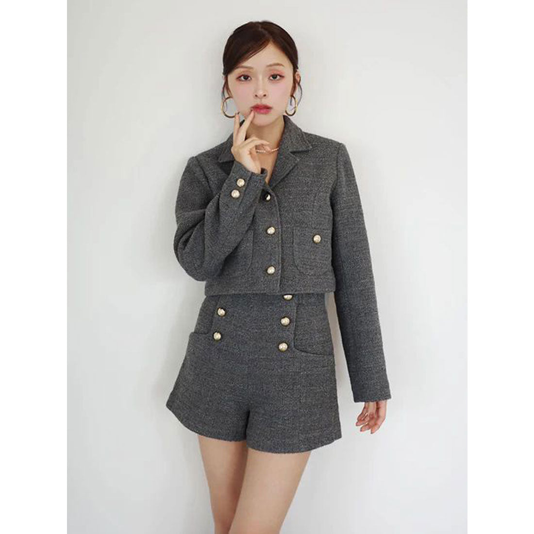 エイミーイストワール EIMY ISTOIRE クラシックツイードジャケット （OFF WHITE） OFF WHITE