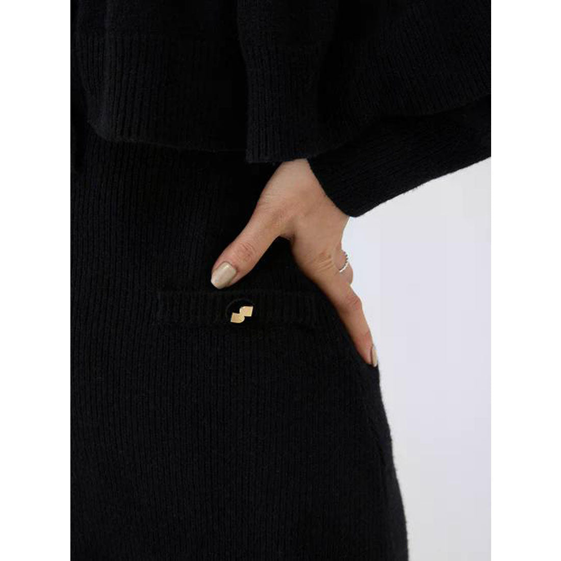 エイミーイストワール EIMY ISTOIRE ケープデザインニットワンピース （GREY） GREY