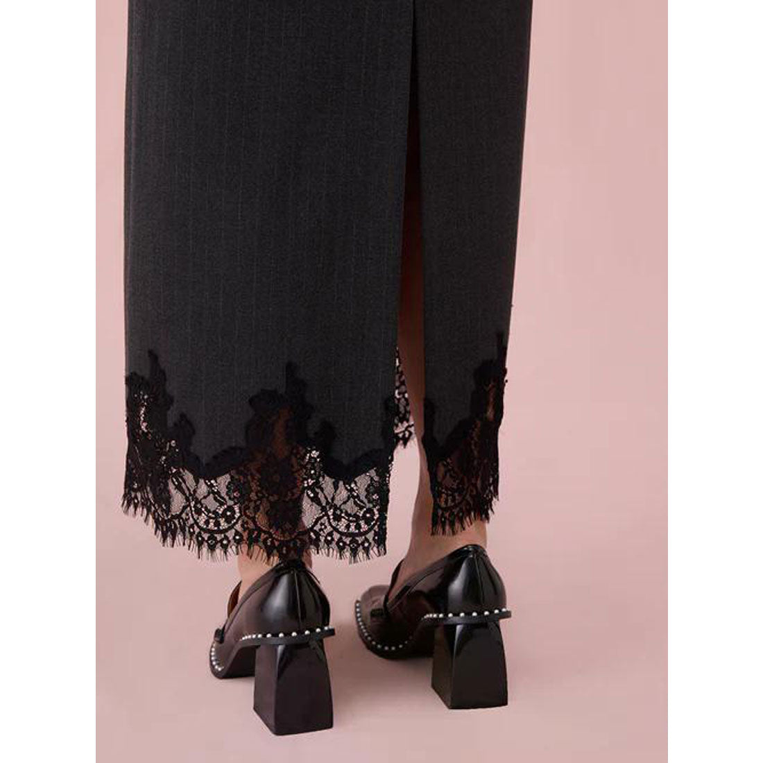 エイミーイストワール EIMY ISTOIRE レーストリムキャミワンピース （GREY） GREY