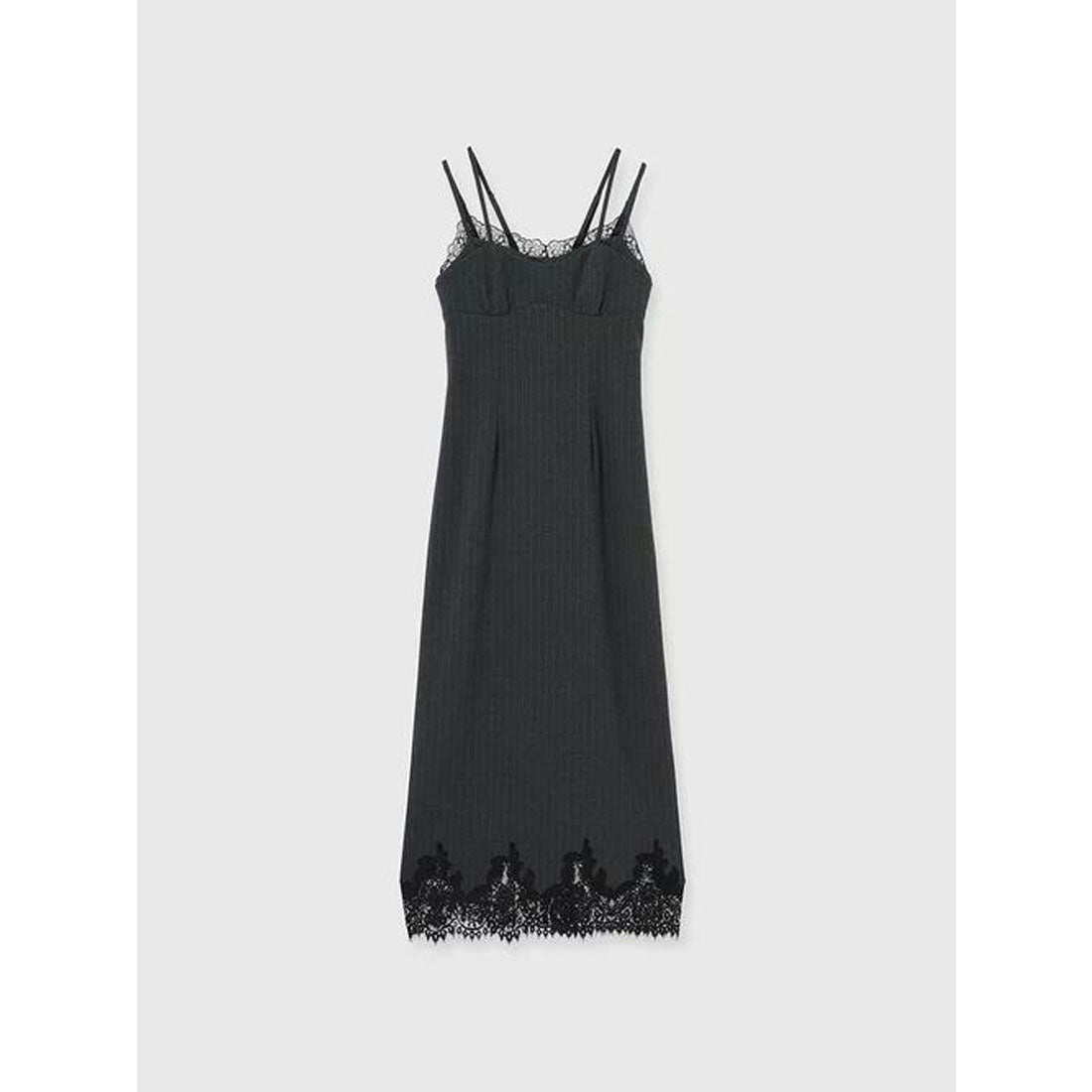 エイミーイストワール EIMY ISTOIRE レーストリムキャミワンピース （GREY） GREY