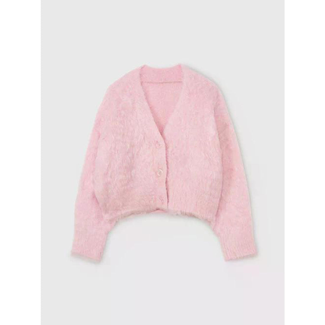 エイミーイストワール EIMY ISTOIRE カールシャギーニットカーディガン （PINK） PINK