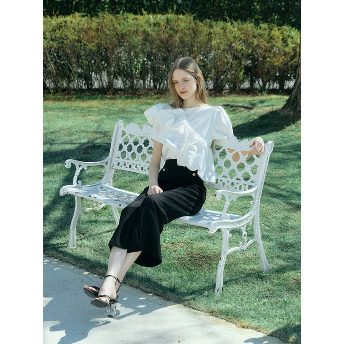 エイミーイストワール EIMY ISTOIRE MULCH WAY BALLERINA TEE （WHITE） WHITE
