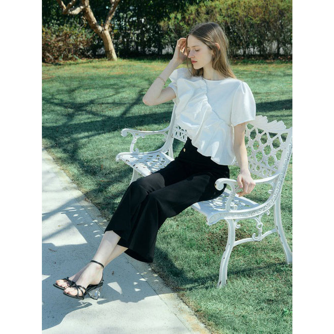 エイミーイストワール EIMY ISTOIRE MULCH WAY BALLERINA TEE （WHITE） WHITE