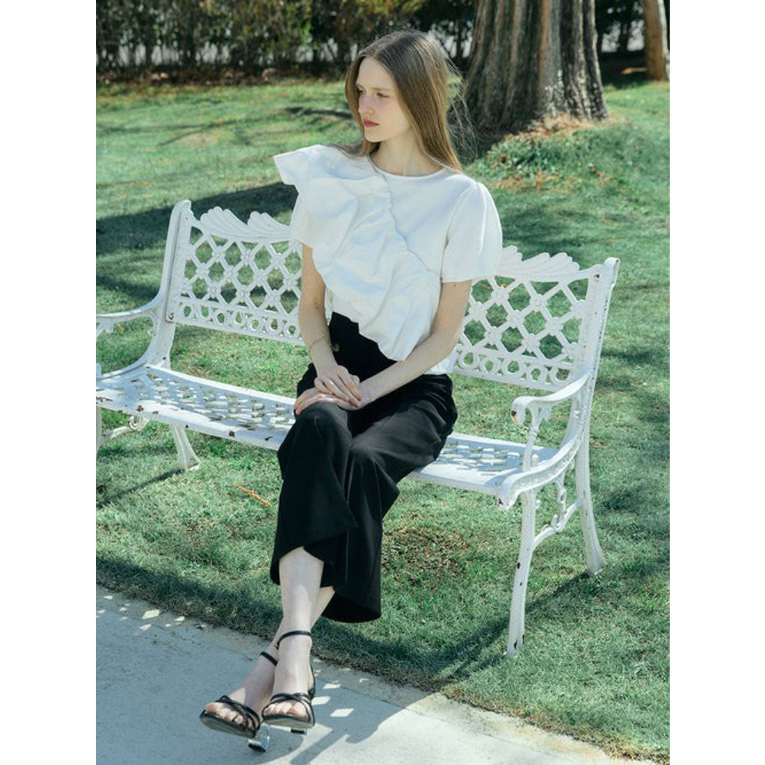 エイミーイストワール EIMY ISTOIRE MULCH WAY BALLERINA TEE （WHITE） WHITE