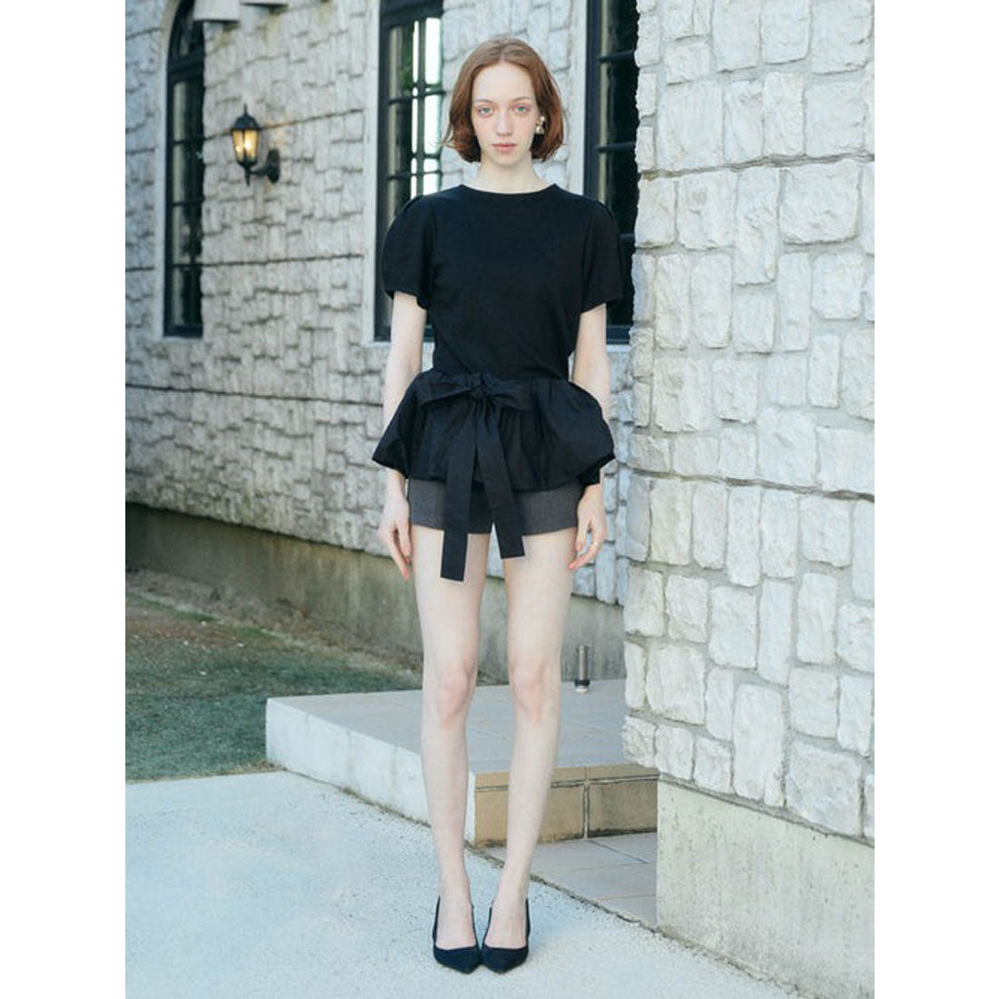 エイミーイストワール EIMY ISTOIRE MULCH WAY BALLERINA TEE （WHITE） WHITE