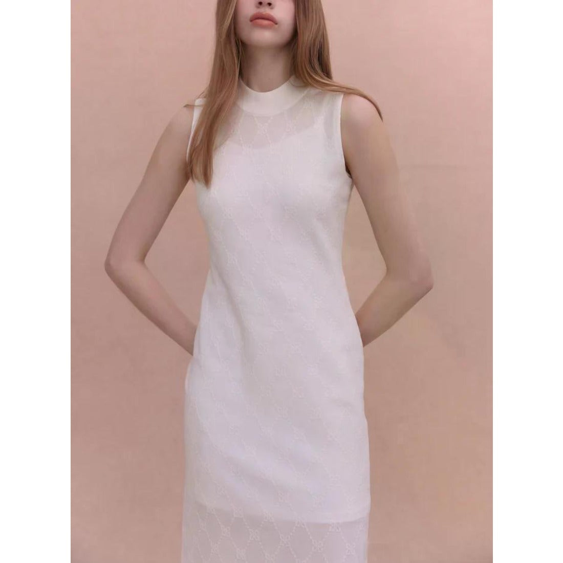 エイミーイストワール EIMY ISTOIRE PAPILLON MONOGRAM KNIT DRESS （BLACK） BLACK