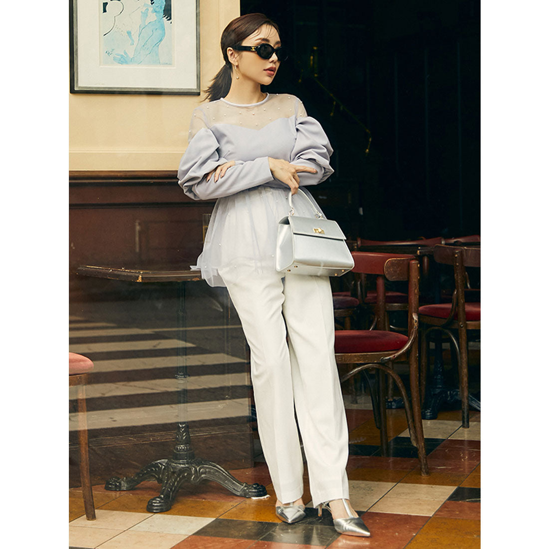 eimy istoire High Waist Straight Pants
