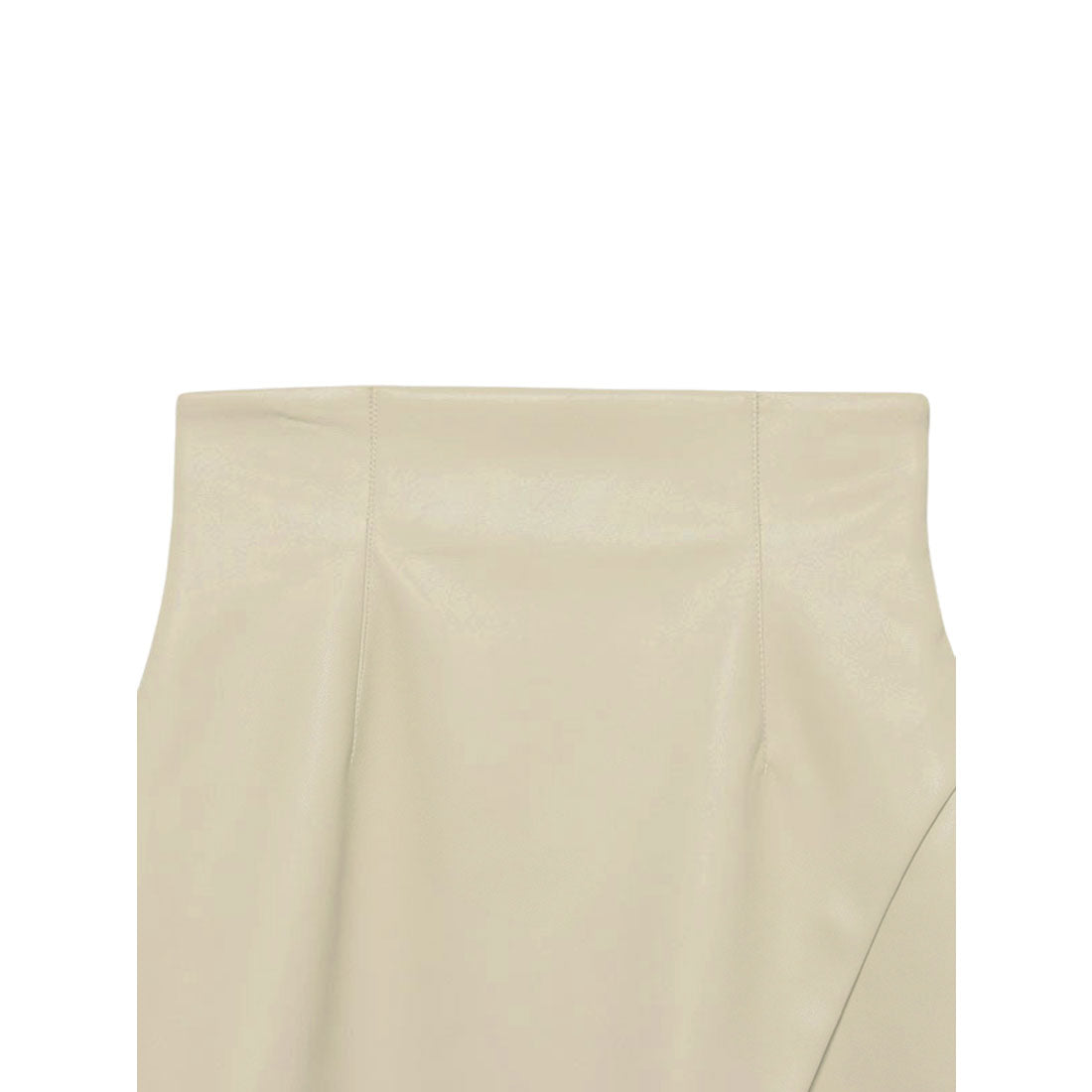 eimy istoire Faux leather tulip hem mini skirt