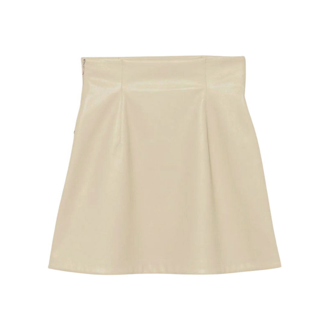 eimy istoire Faux leather tulip hem mini skirt