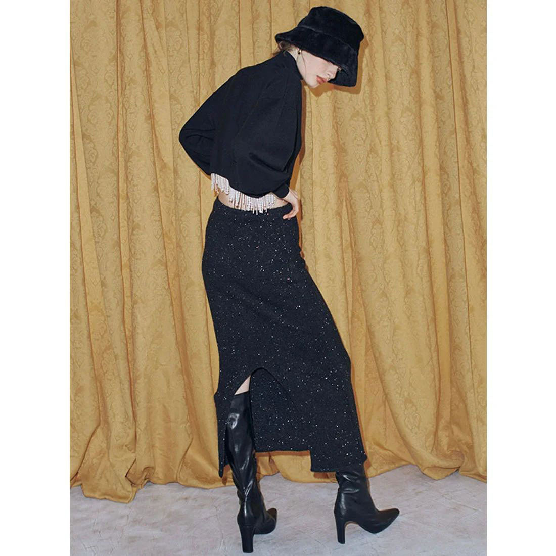 eimy istoireニット ギャラクシーショートニット＋スカート eimy istoire Galaxy Knit Skirt