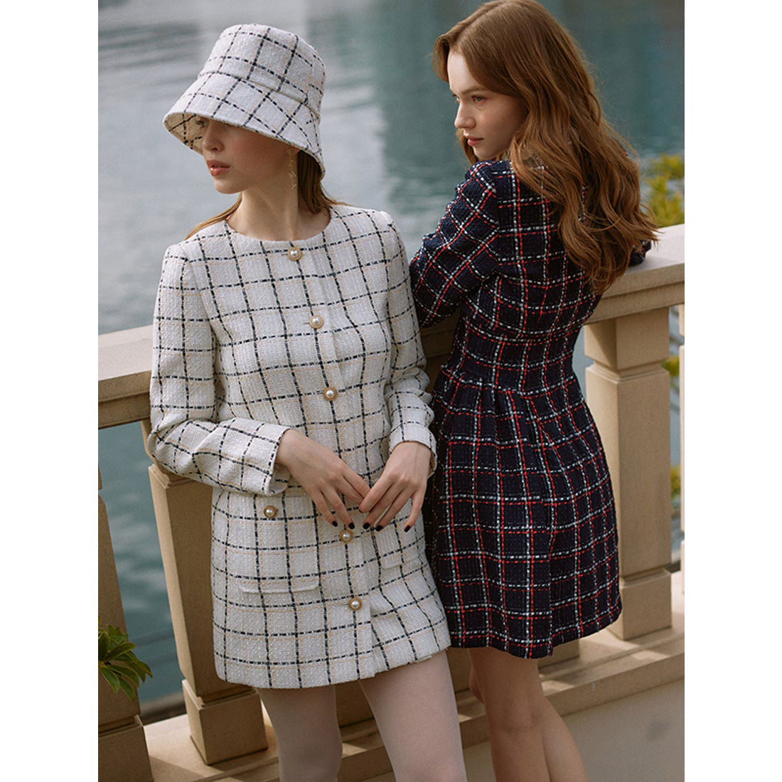 エイミーイストワール EIMY ISTOIRE eimy ribbon ツイードショートジャケット （WHITE） WHITE