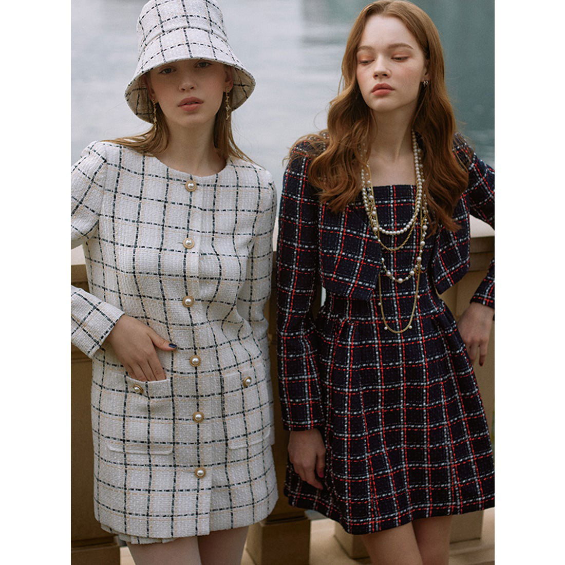 エイミーイストワール EIMY ISTOIRE eimy ribbon ツイードショートジャケット （WHITE） WHITE