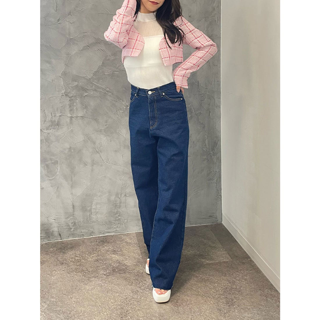 エイミーイストワール EIMY ISTOIRE eimy ribbon ツイードショートジャケット （WHITE） WHITE