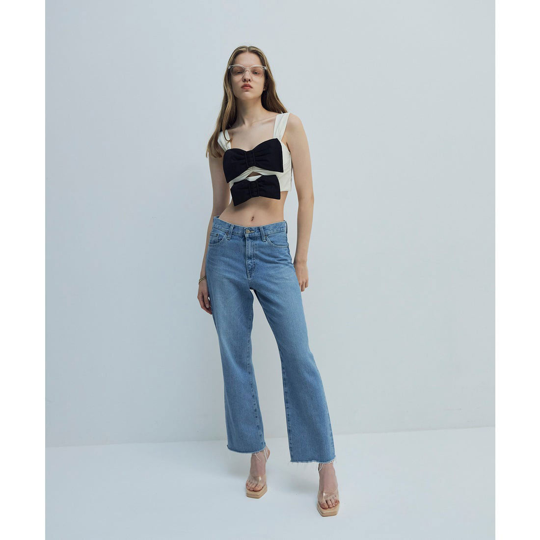 eimy istoire Bi-Color Ribbon Top
