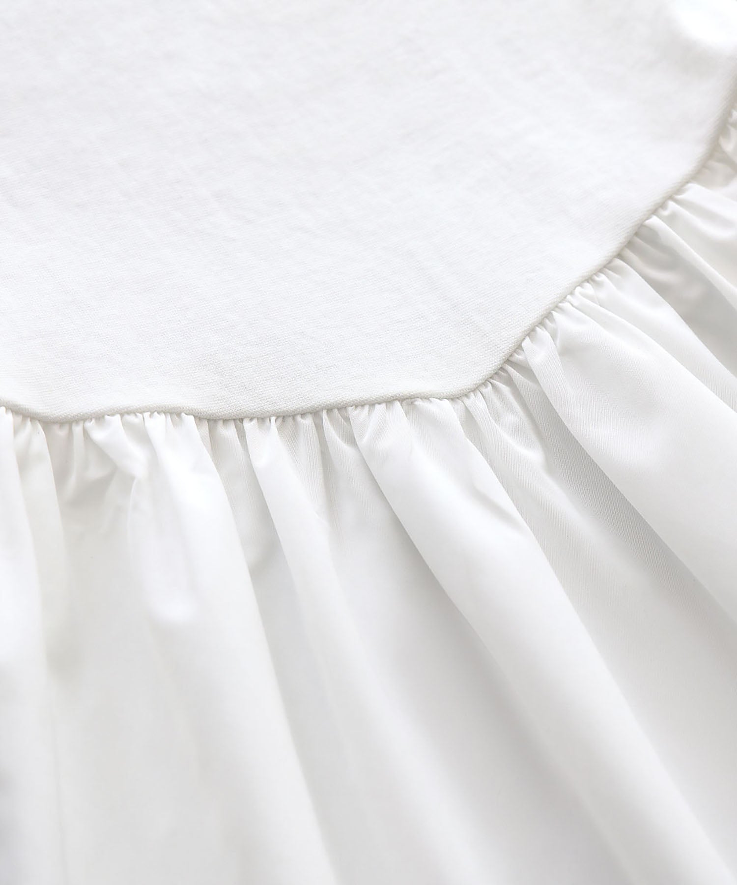 ELFRANK ELFRANK Mixed Material Docking Flare Long Dress 【Washable】