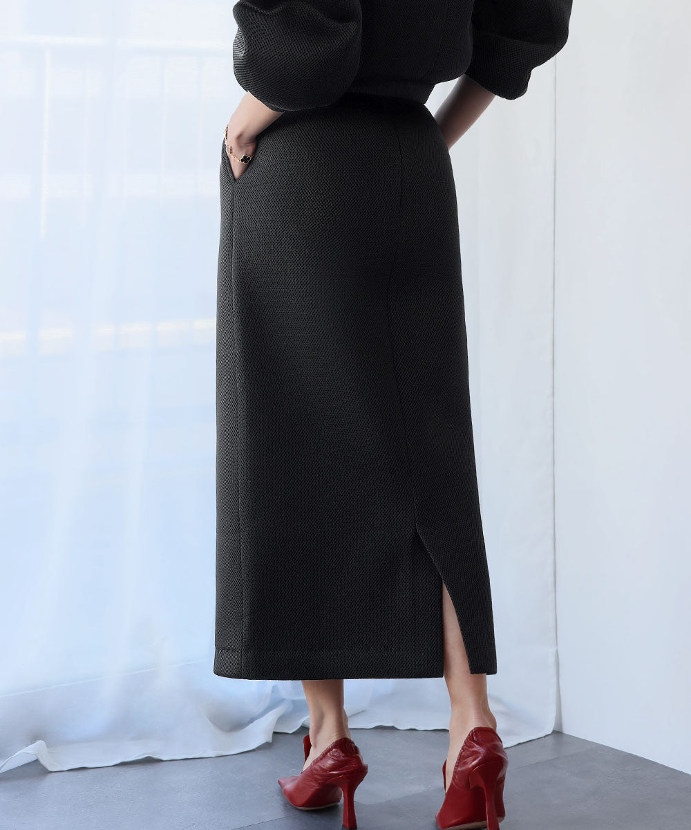 ELFRANK ELFRANK Mesh Cardboard Cocoon Skirt